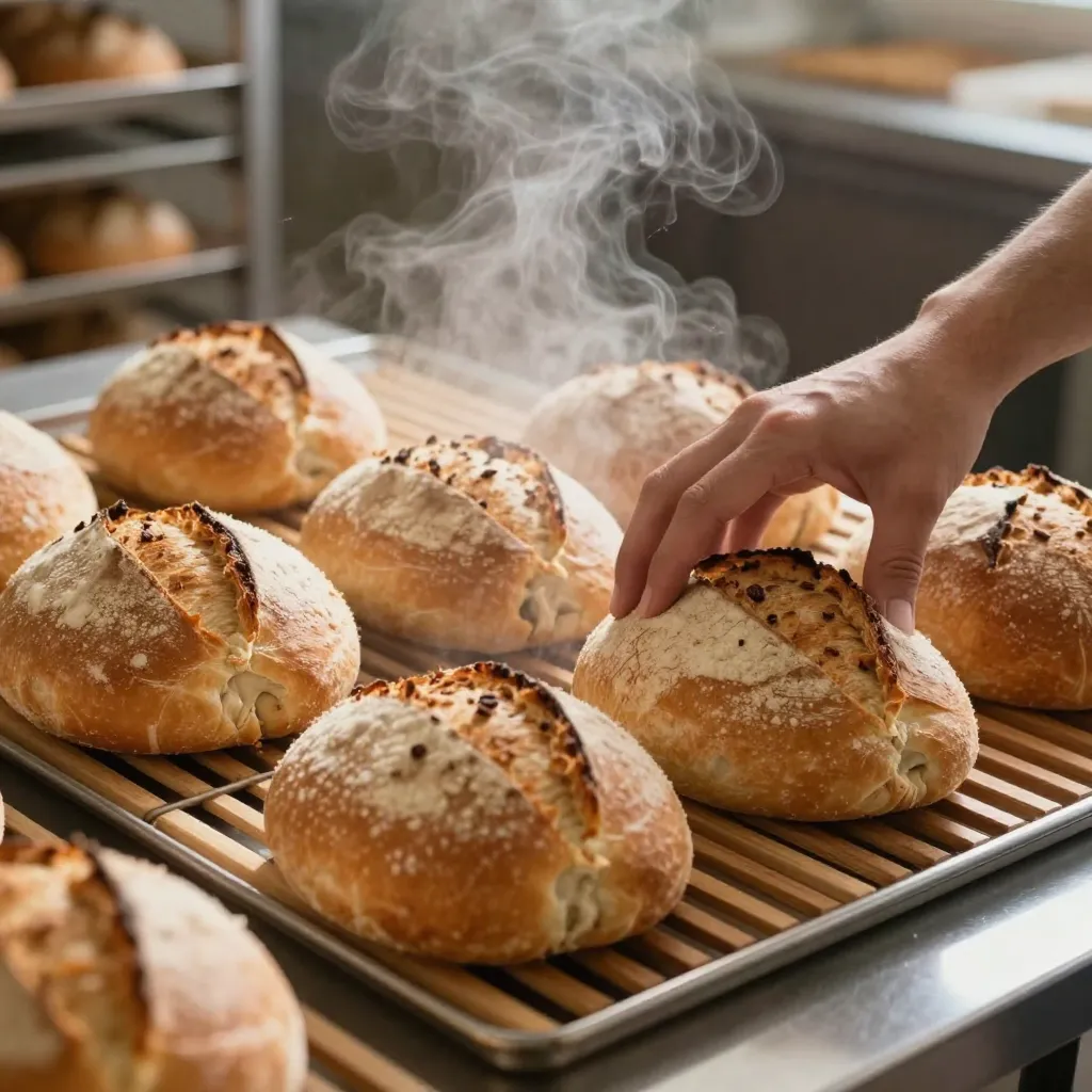 High hydration sourdough loaf