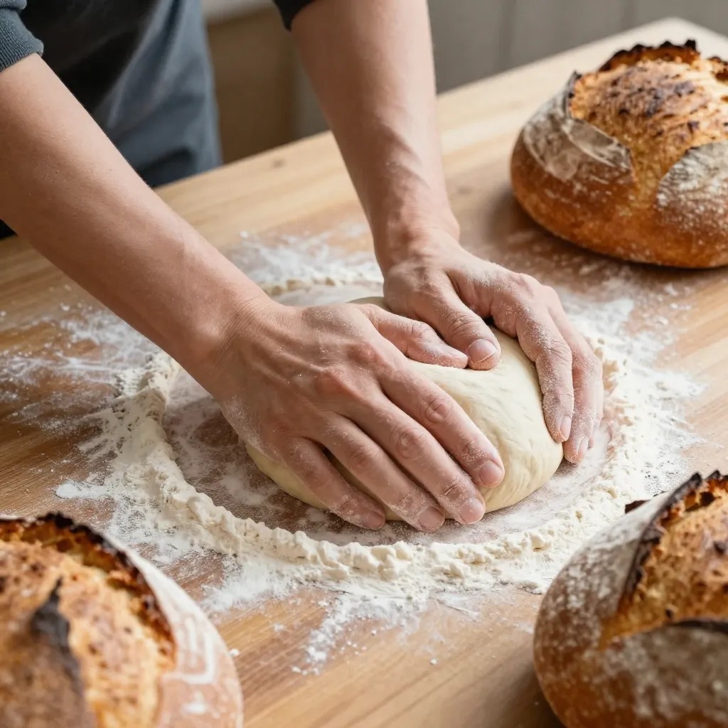 Traditional white bread loaf